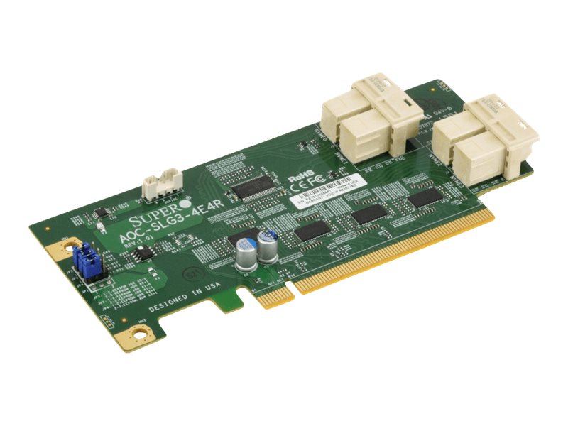 Supermicro AOC-SLG3-4E4R-O Thumbnail Image 1 from Left-angle